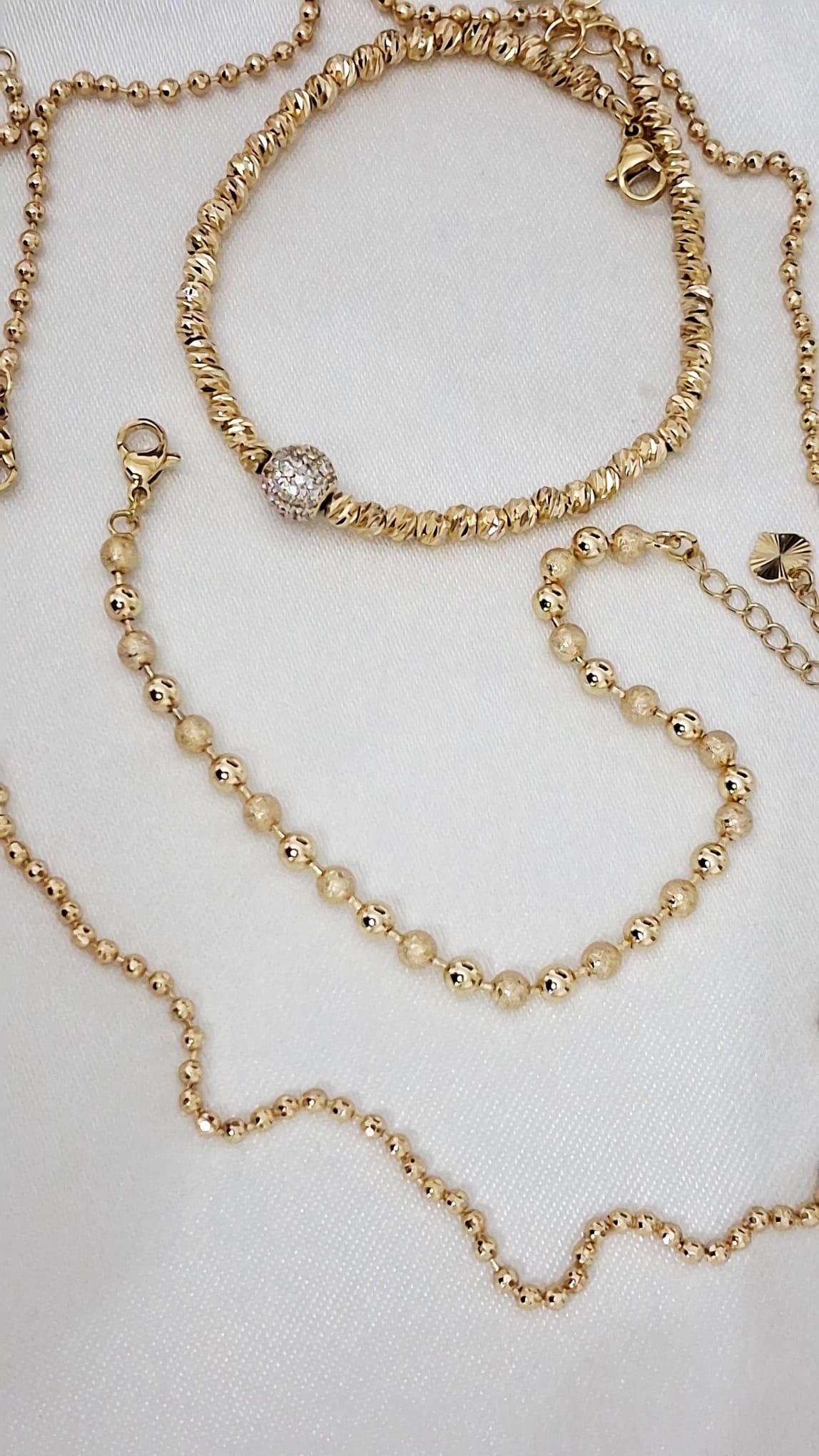 XUPING Kolye - 55 cm Klasik İnce Top Zincir